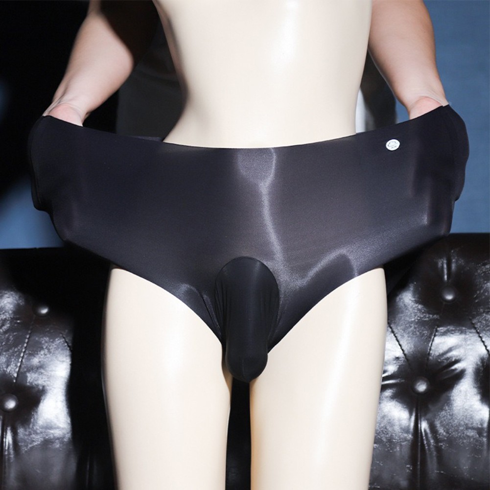 Ice Silk Herren Transparent Beutel Höschen Hohe Taille Unterwäsche Sexy und Stylisch - Bild 20 von 34