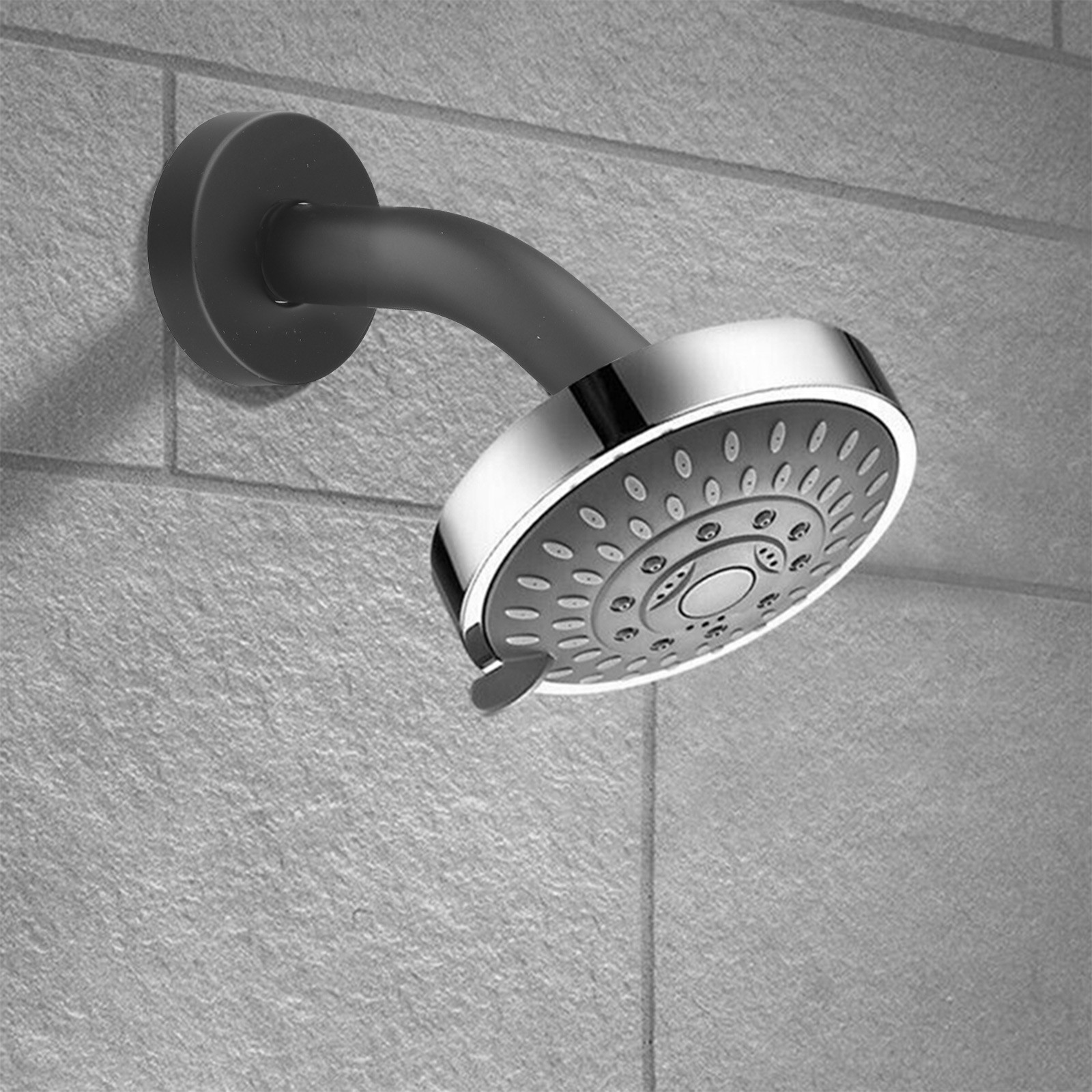 6 Inch Stainless Steel Wall-Mounted Shower A-rm And Flange Shower Head Parts New - Picture 38 of 49