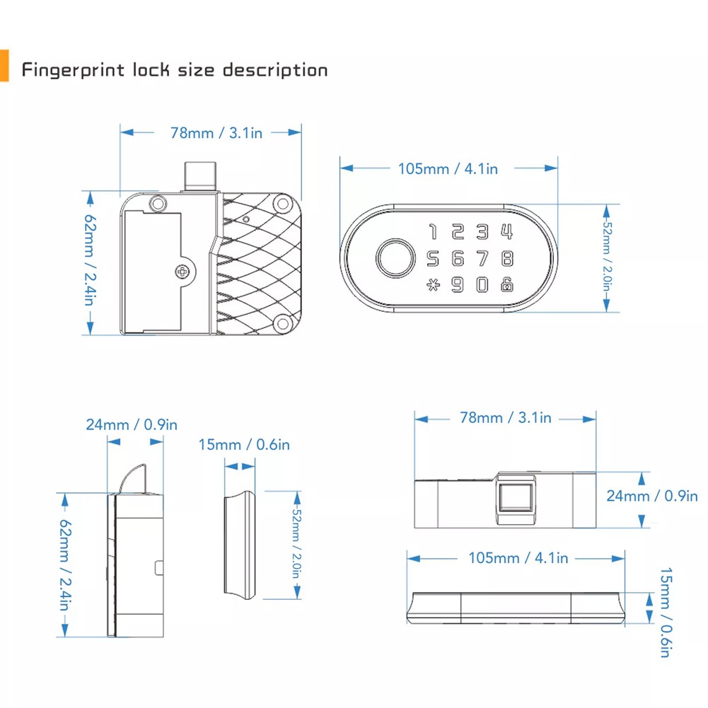 Advanced Security System with Fingerprint Password and Swipe Card Lock - Picture 20 of 26