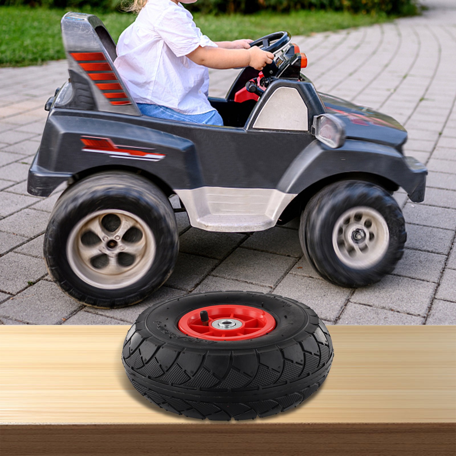 Für Das Auto Von Allradbatteriekindern Elektroauto Reifen Dauerhaft Ersatz - Bild 72 von 102