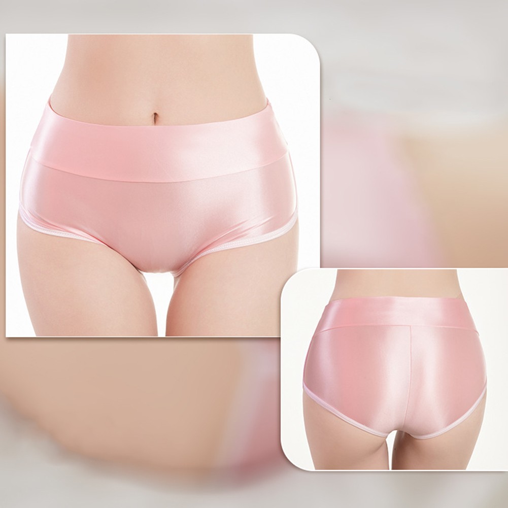Shiny Glossy Safety Short Pants Smooth Boxer Women’s Sexy Lingerie Underwear