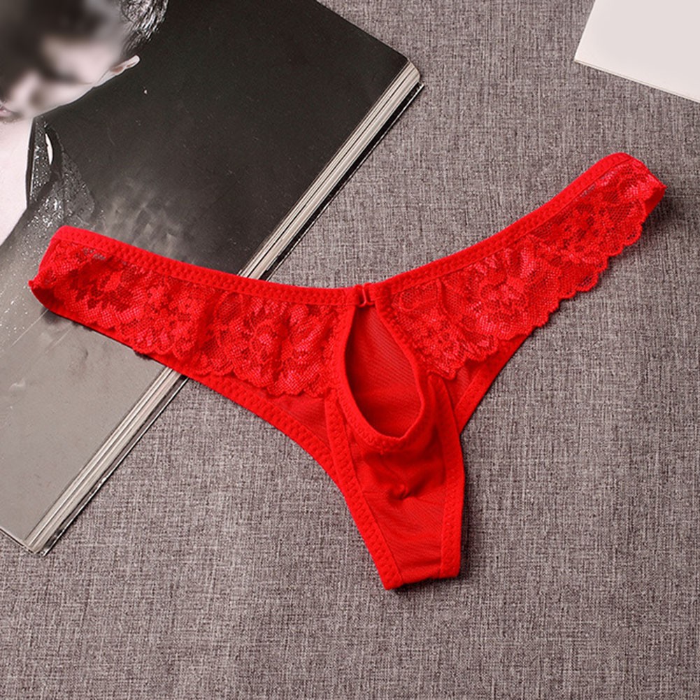 Slip maille achats voir à travers taille basse string G sous vêtement homme lingerie