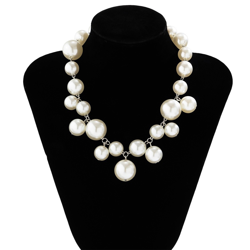 Mix Big Small Round Balls Women\'s Necklace Originality Stylish Elegant - Picture 13 of 37