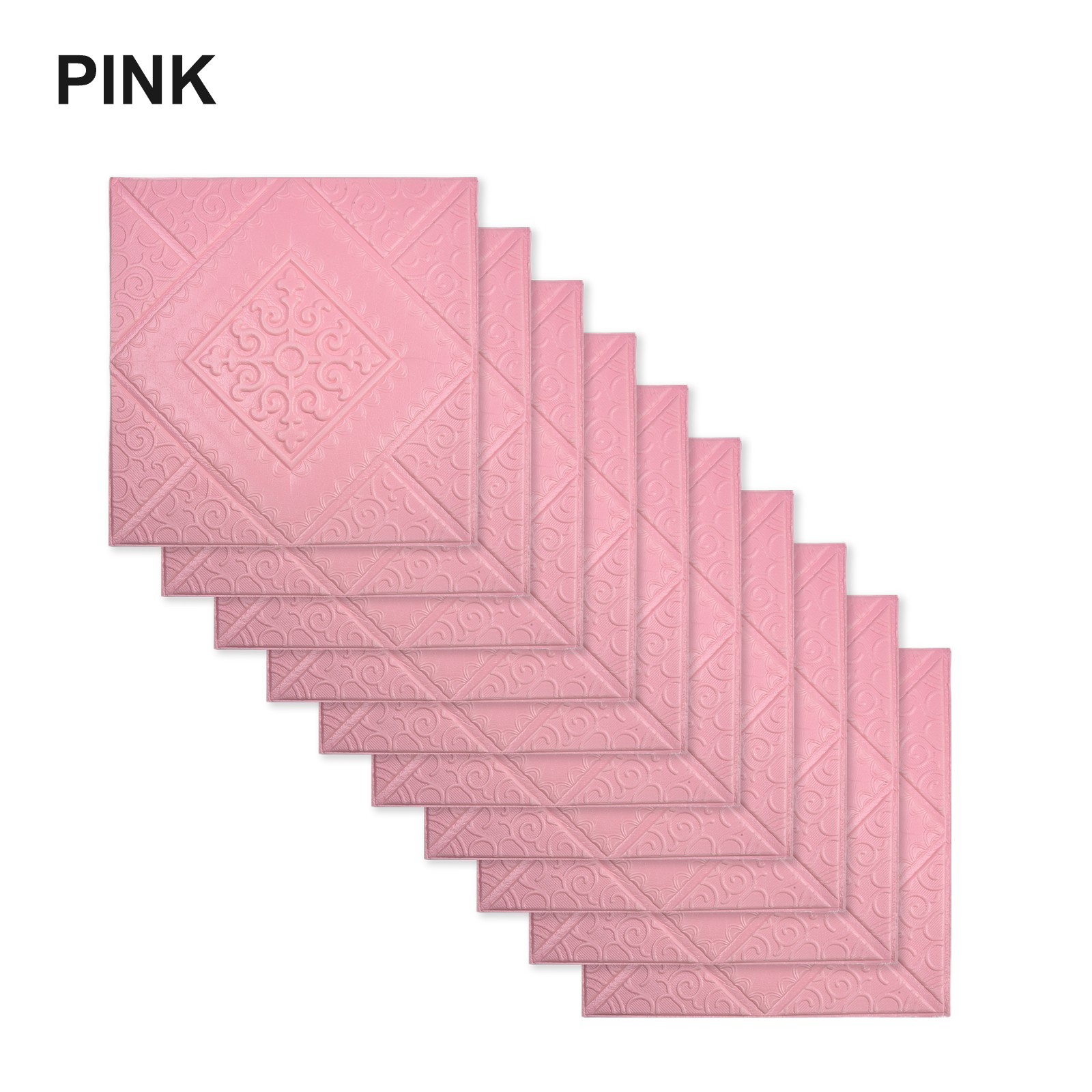 Easy Installation 3D Wall Sticker 10pcs Foam Panel Waterproof Sound Insulation