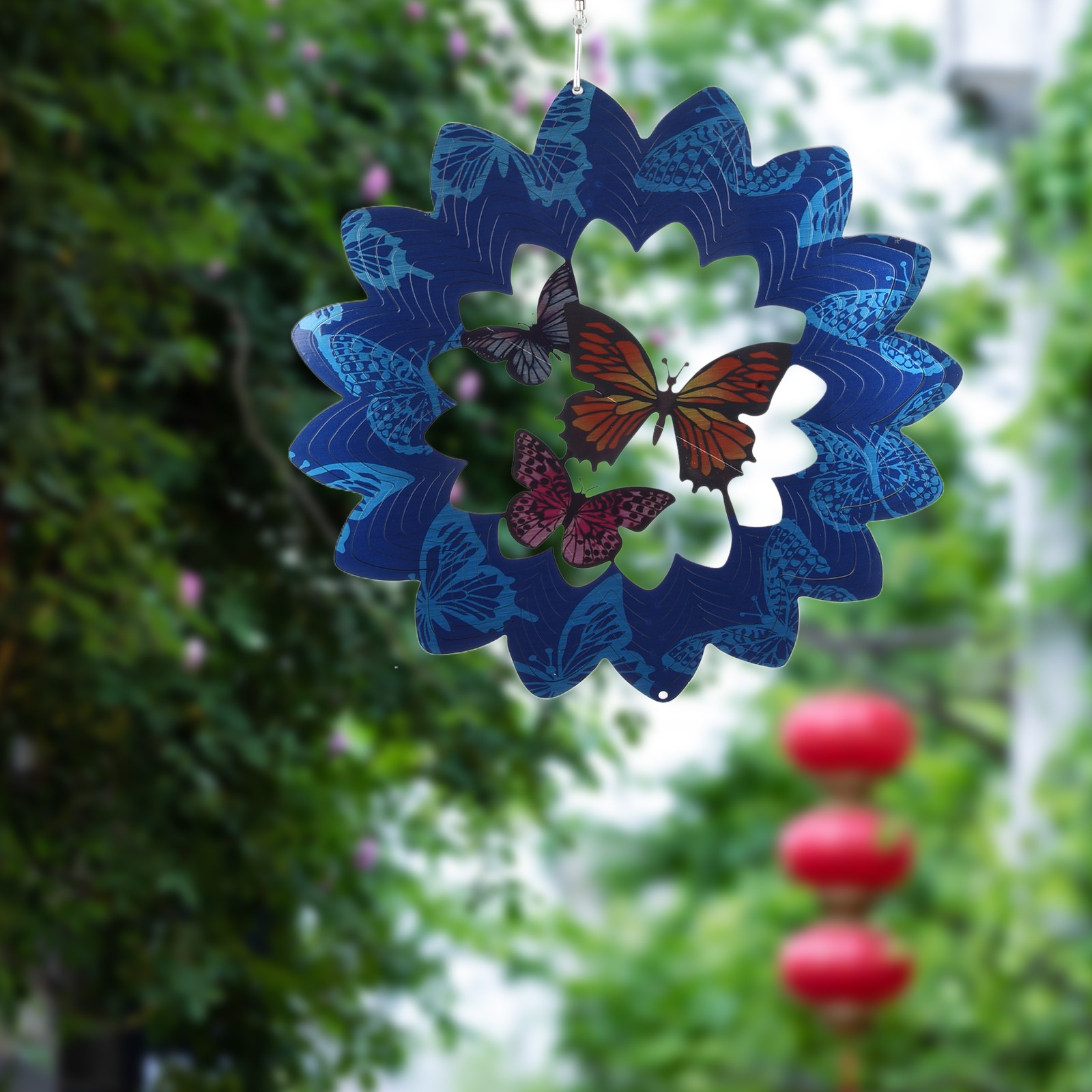Gartendekoration Wind Spinner Schmetterling Wind Drehen 3D Wind Spinner - Bild 35 von 51