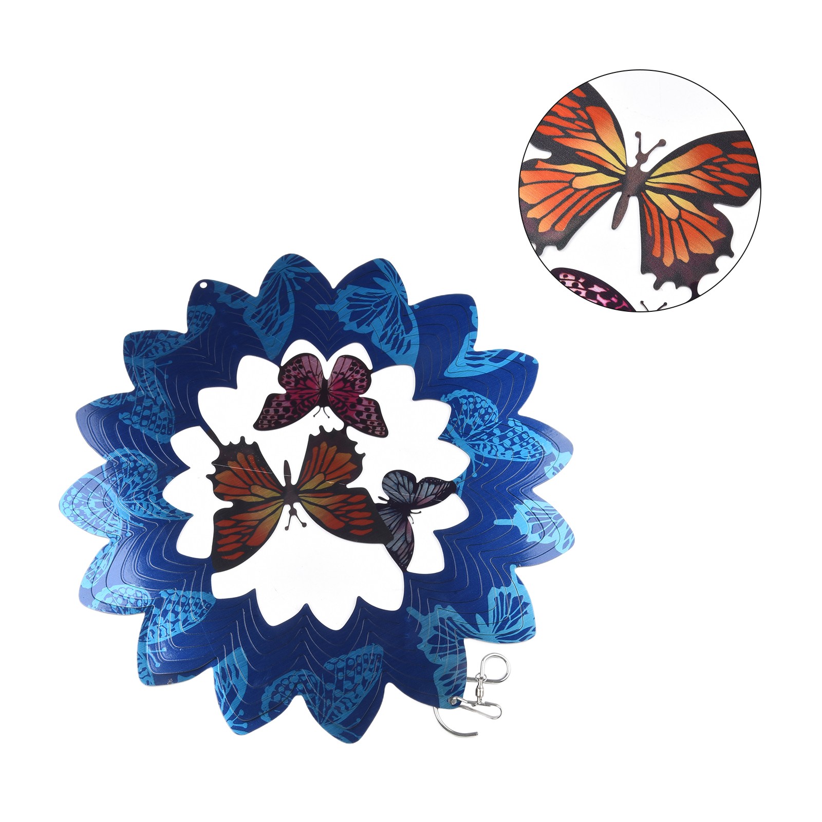 Gartendekoration Wind Spinner Schmetterling Wind Drehen 3D Wind Spinner - Bild 33 von 51