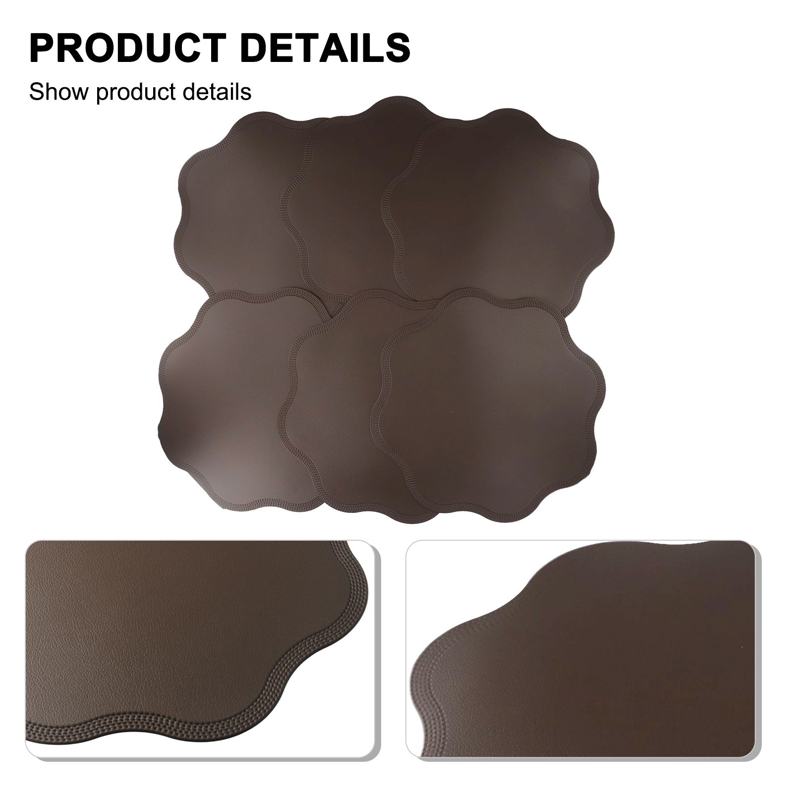 Sleek and Practical PVC Place Mats Set of 6 Heat Resistant Easy to Clean - Picture 25 of 69