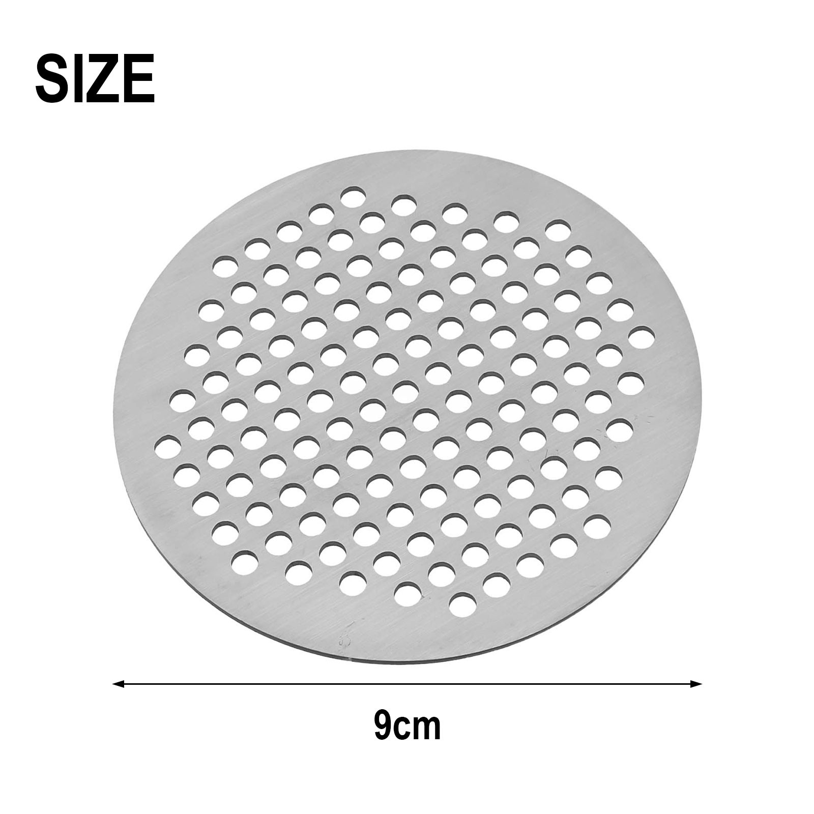 Anti Slip Round Stainless Steel Shower Drain Strainer Cover Hair Filter