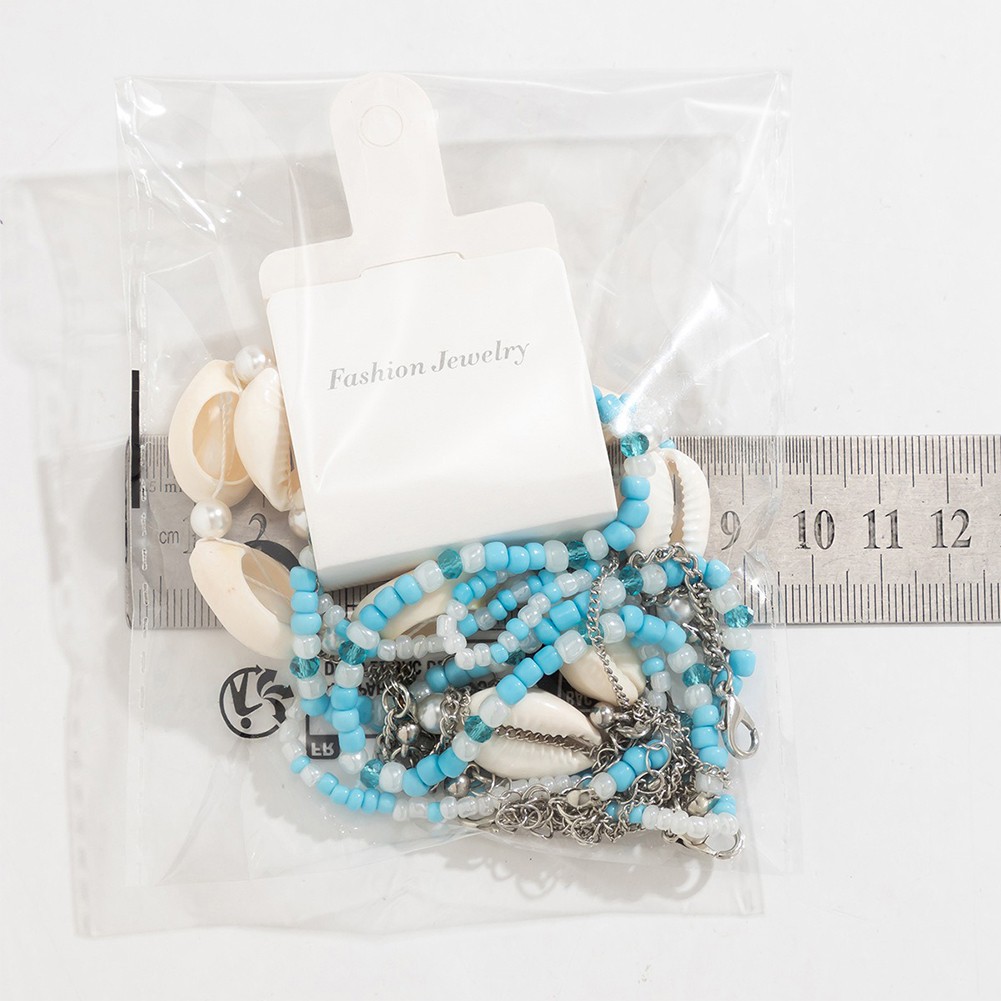 Bohemian Pottery Beads Necklace with Metal Sun Pendant and Layered Chains - Picture 42 of 43
