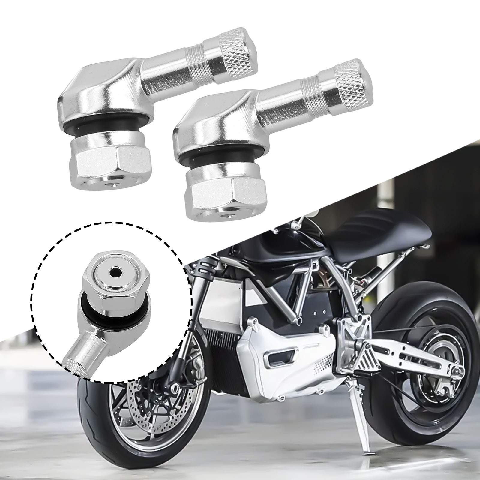 Stelli valvole angolate per moto 90 gradi facili da usare in materiale alluminio - Picture 37 of 47