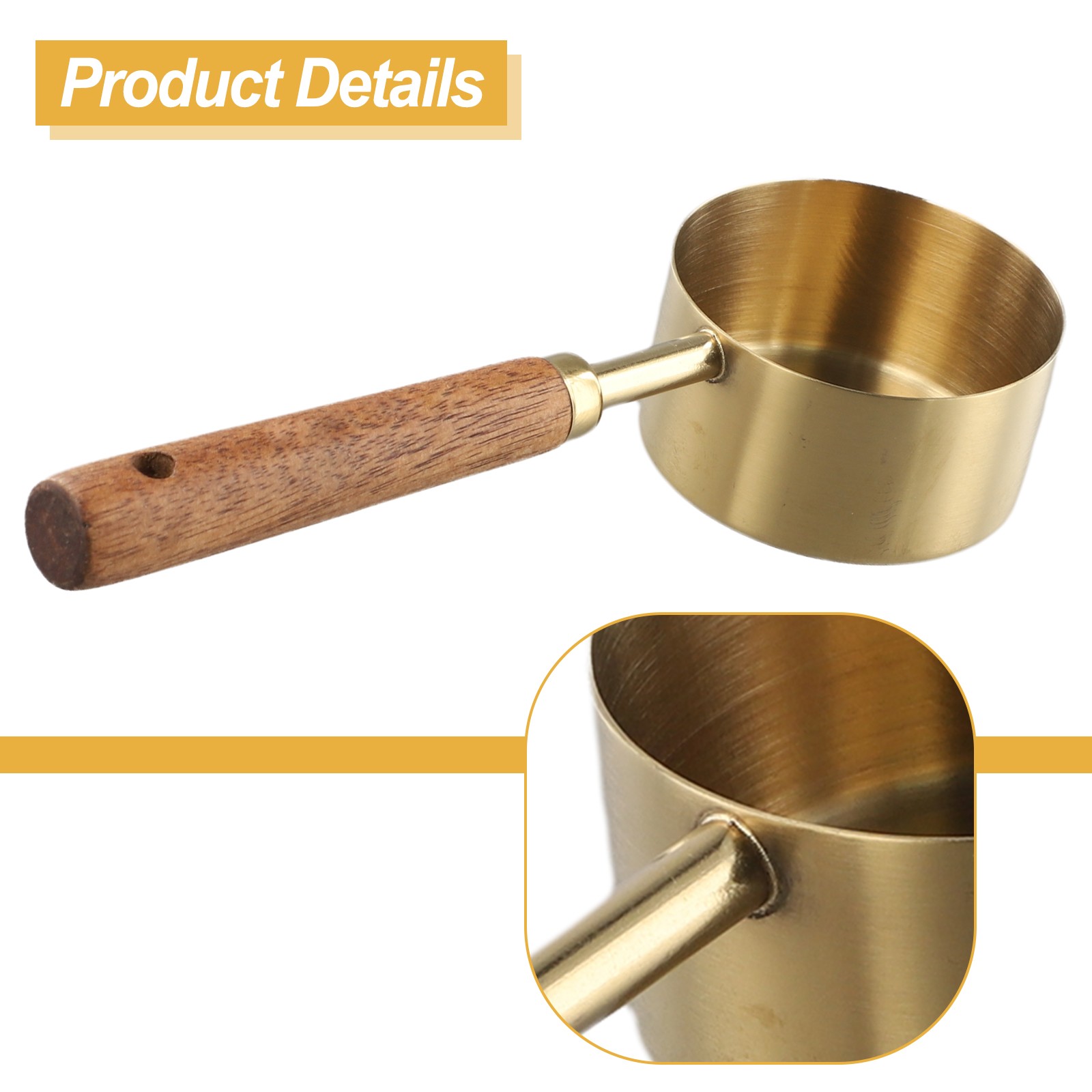 Tazza Cucchiai Misuratore 14ml Design Elegante con Manico in Legno Strumento Acc - Bild 44 von 58