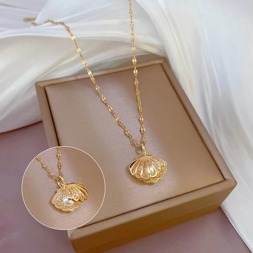 New Cross Necklace Necklace Circumference Cm Cm Empty Shell Enhance Your Look - Picture 16 of 17