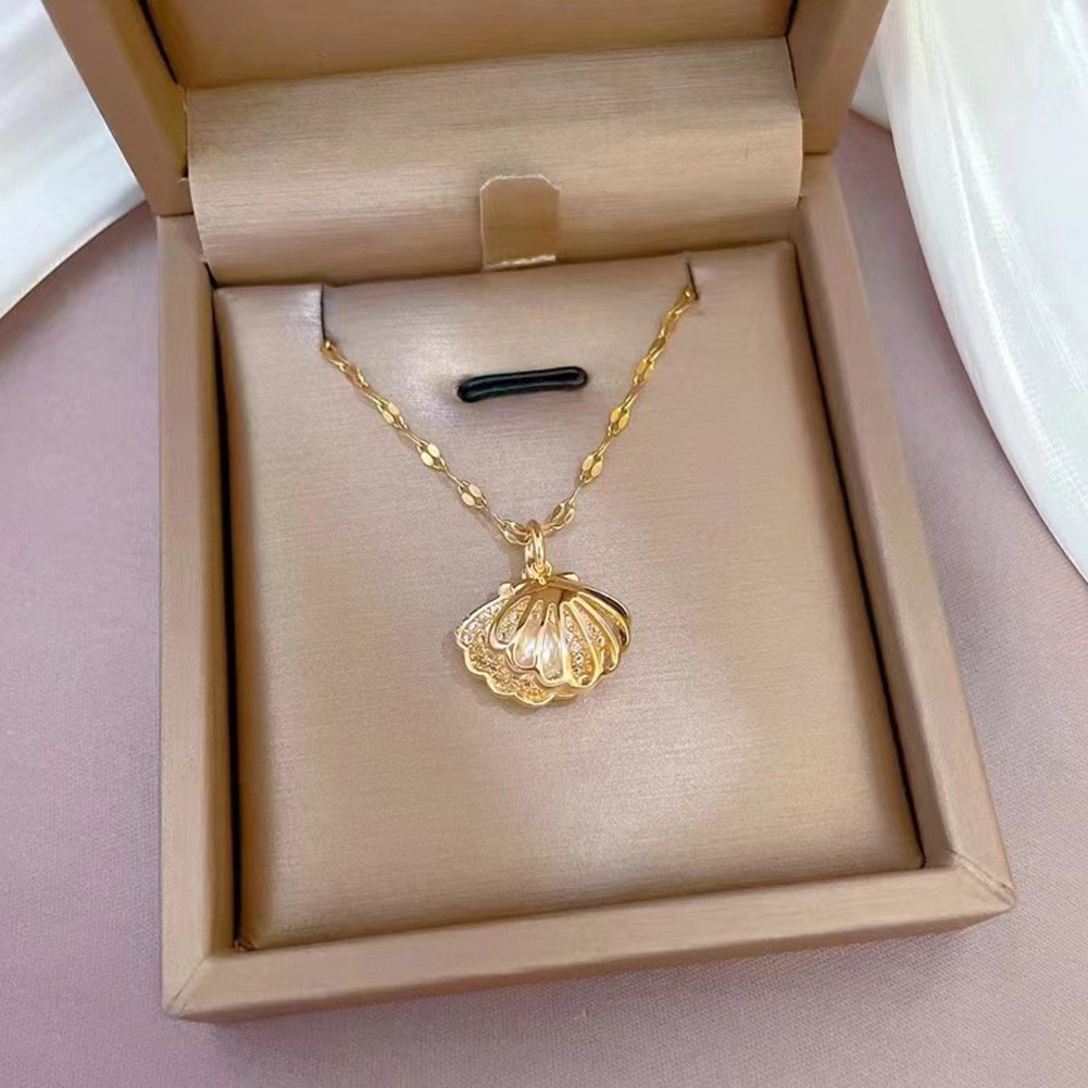 New Cross Necklace Necklace Circumference Cm Cm Empty Shell Enhance Your Look - Picture 17 of 17