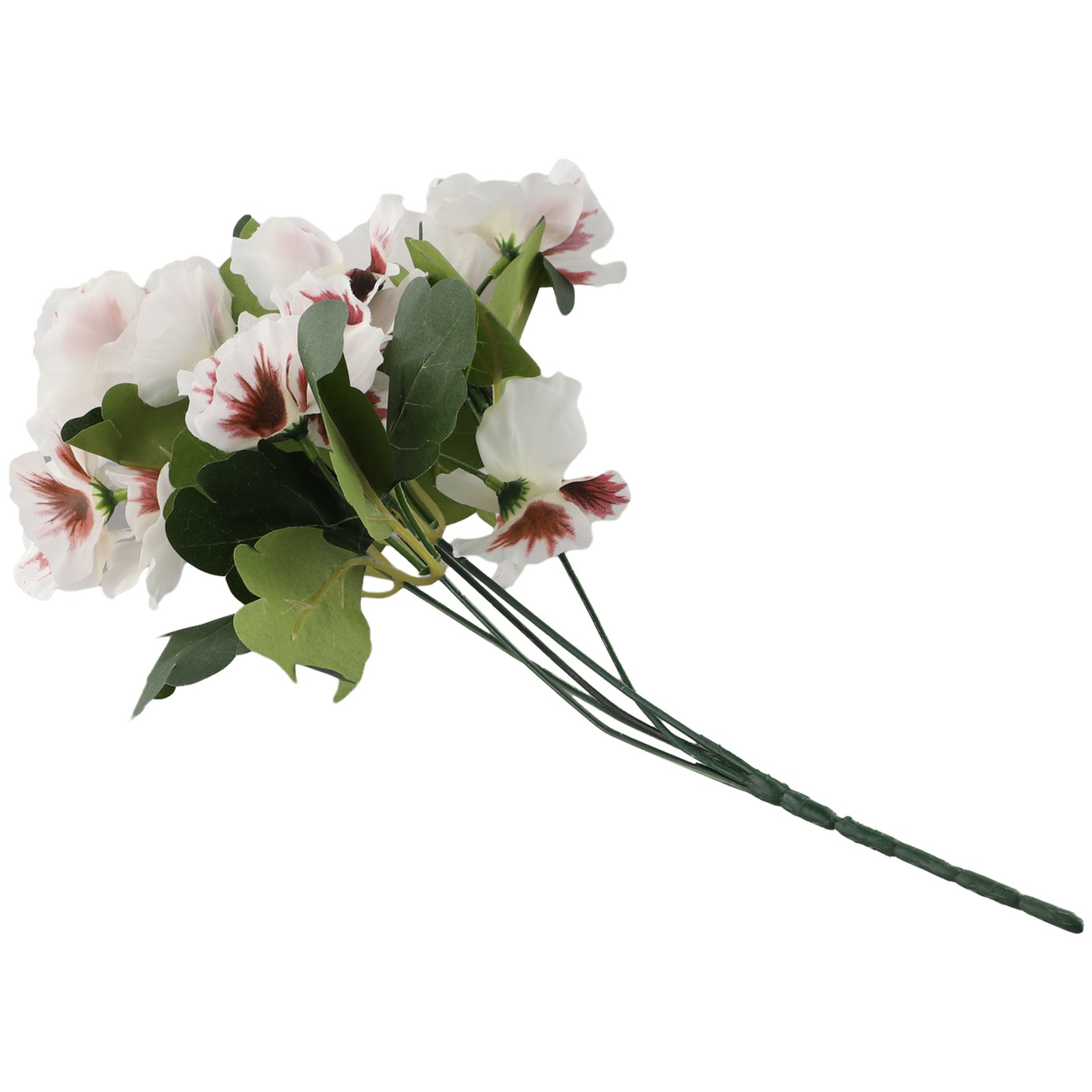 Gorgeous Pansy Artificial Flower Bouquet for Home Plant Decor 10 Heads 26cm - Picture 66 of 72