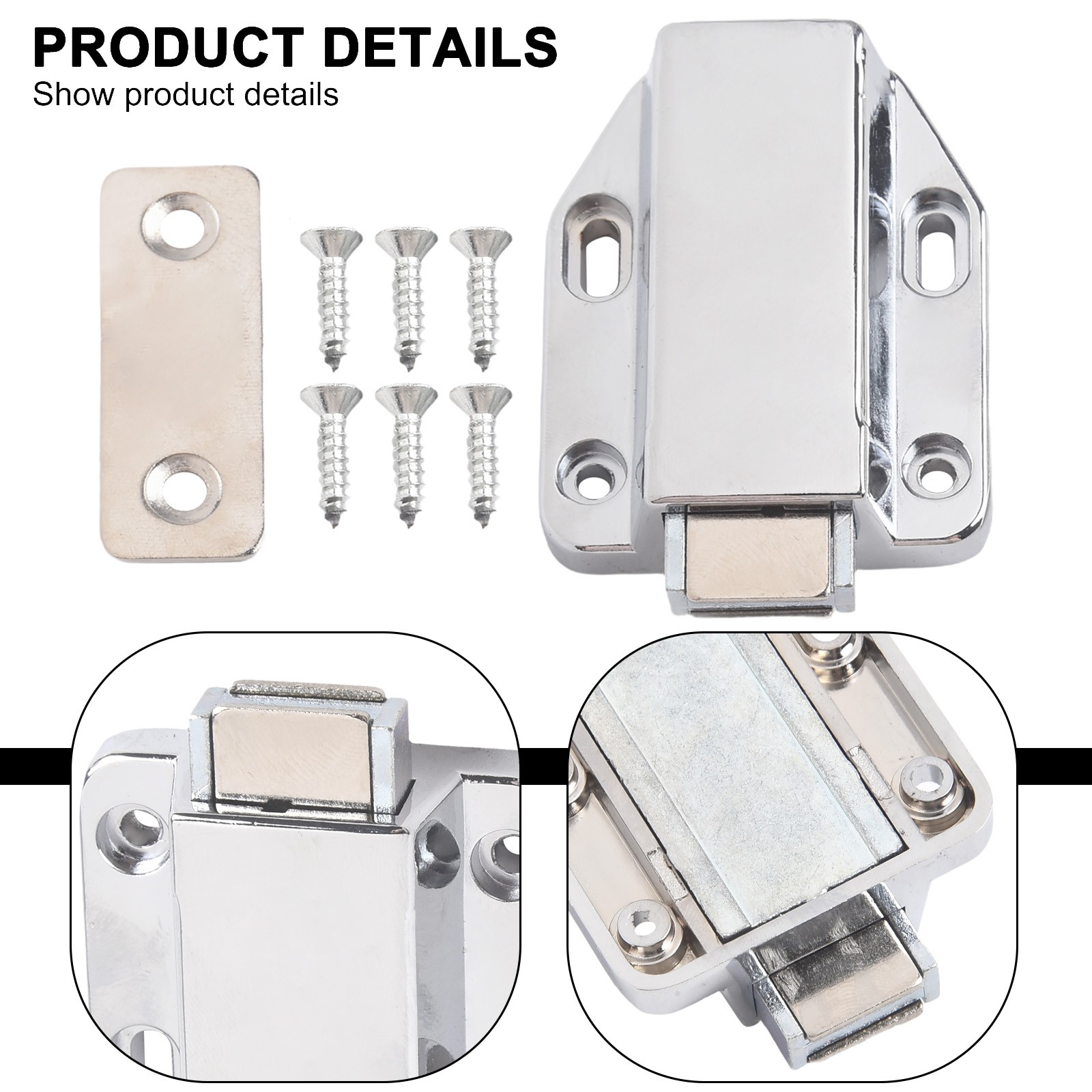 Touch D?mpfer Puffer Einbau Schublade Magnetpuffer Schrankschn?pper Zinklegier - Bild 13 von 28