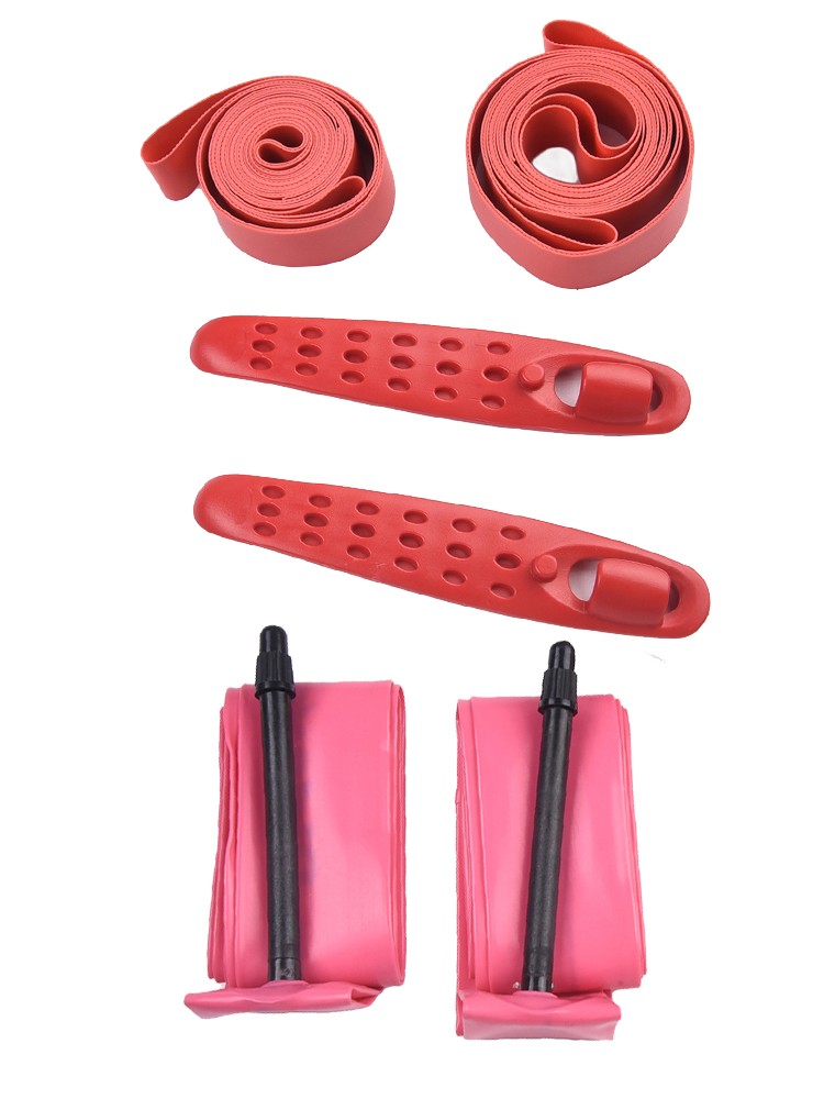 Inner Tube Set Tire Kit Pink Portable Replacement TPU Bike Bicycle Levers & Taps