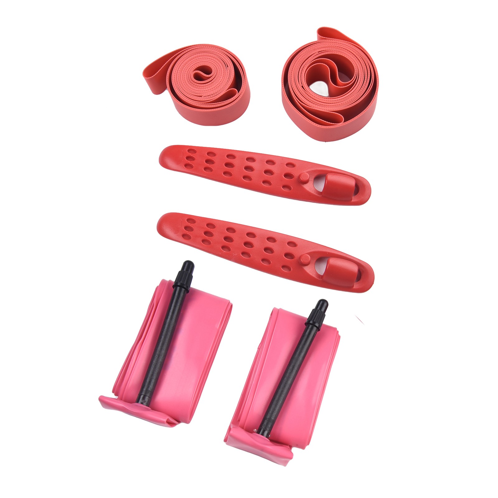 Inner Tube Set Tire Kit Pink Portable Replacement TPU Bike Bicycle Levers & Taps