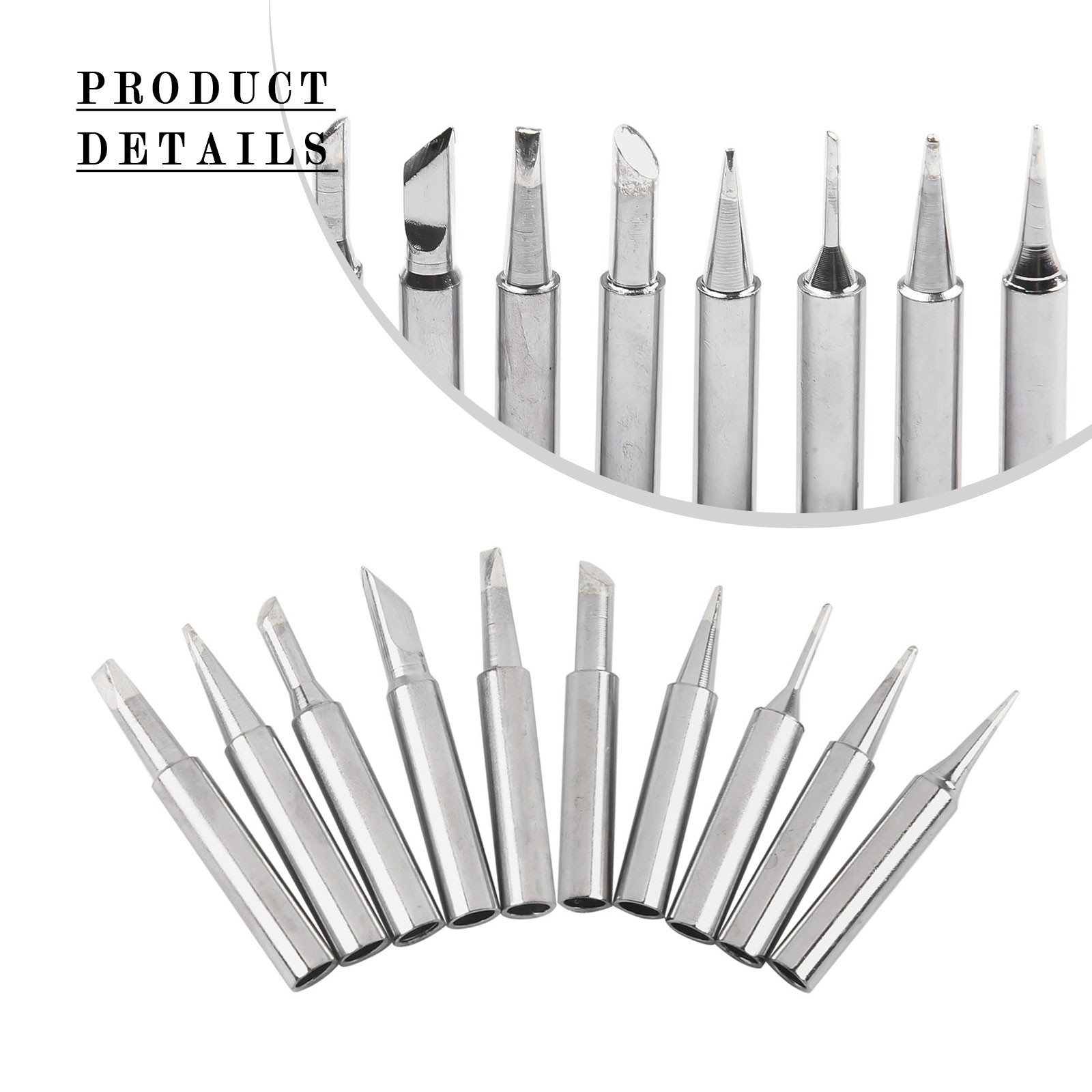 Professional Grade 10pcs Soldering Iron Tips Compatible with ESD Models