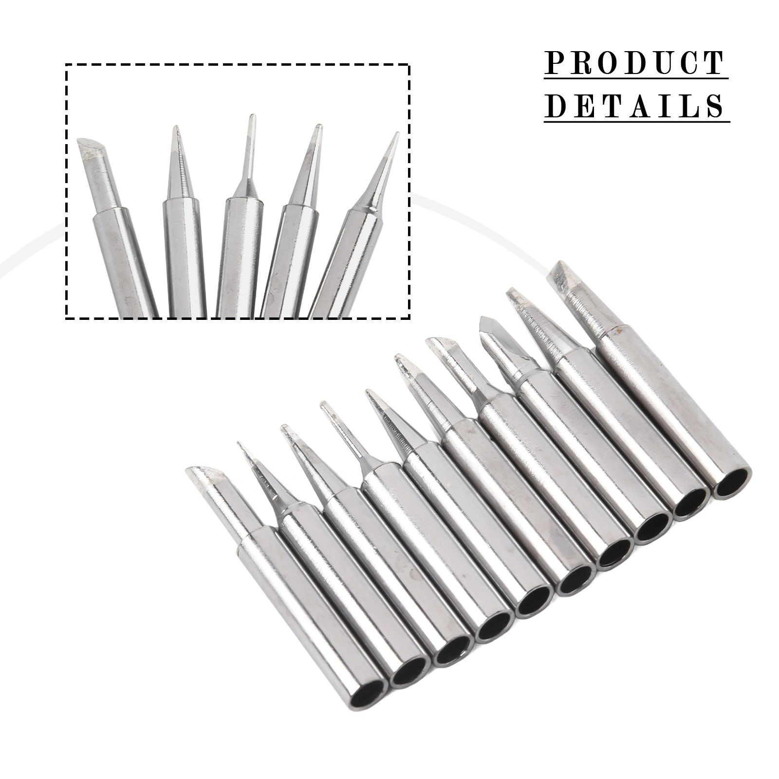 Professional Grade 10pcs Soldering Iron Tips Compatible with ESD Models