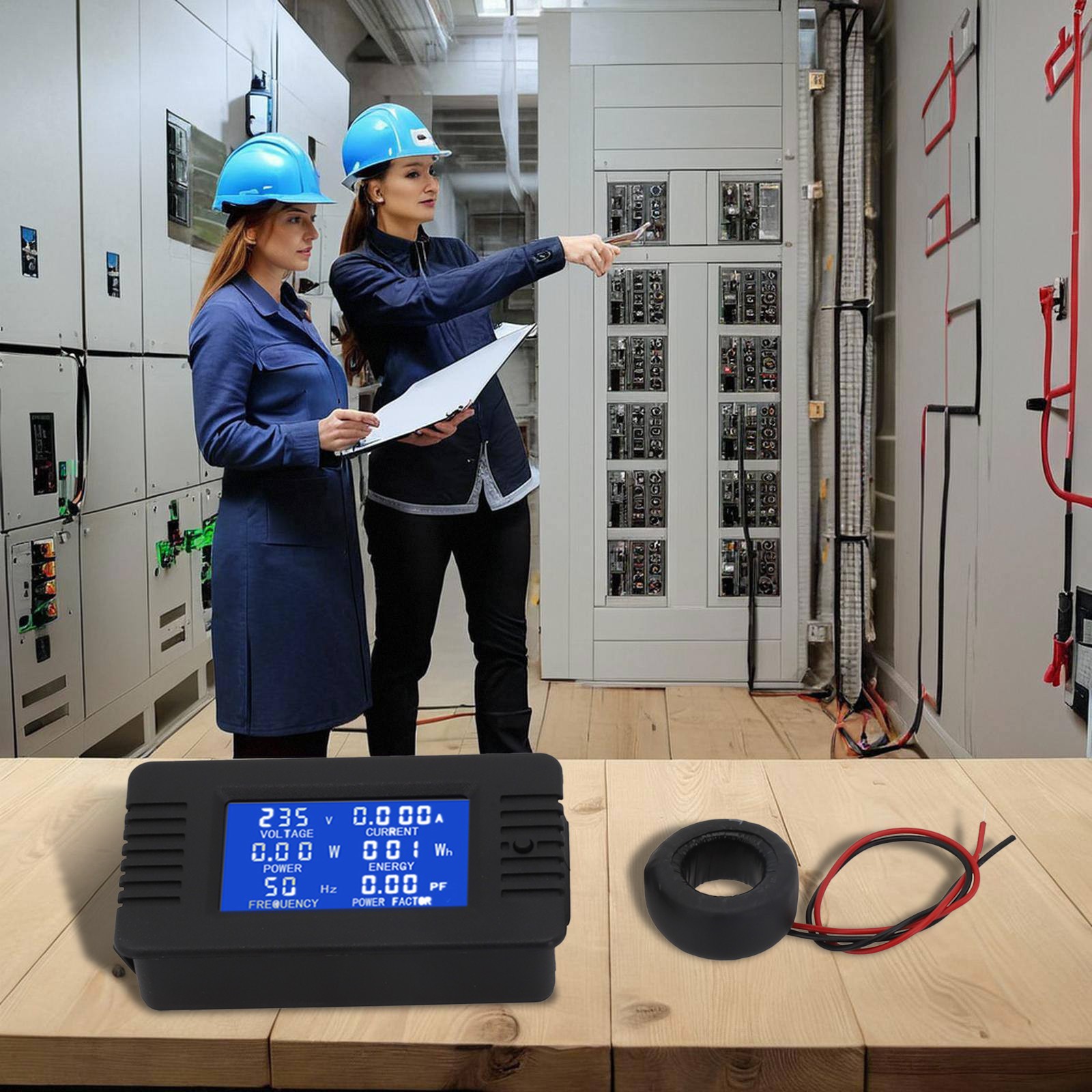 Medidor digital de CA con función de reinicio con pantalla LCD y control fácil de usar - Imagen 14 de 24