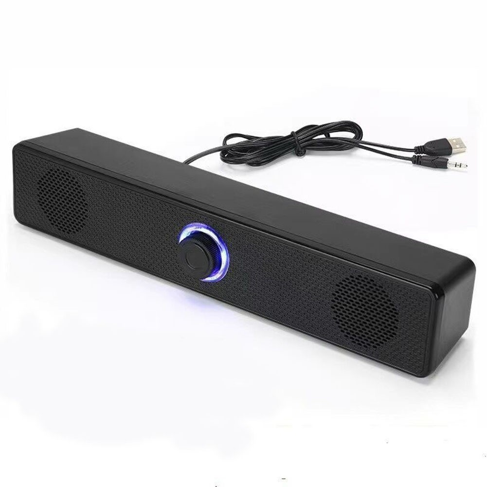 Schwarze Soundbar Spiele Spielen Kabelgebundener Drahtloser Sprecher Für Laptop - Bild 25 von 26