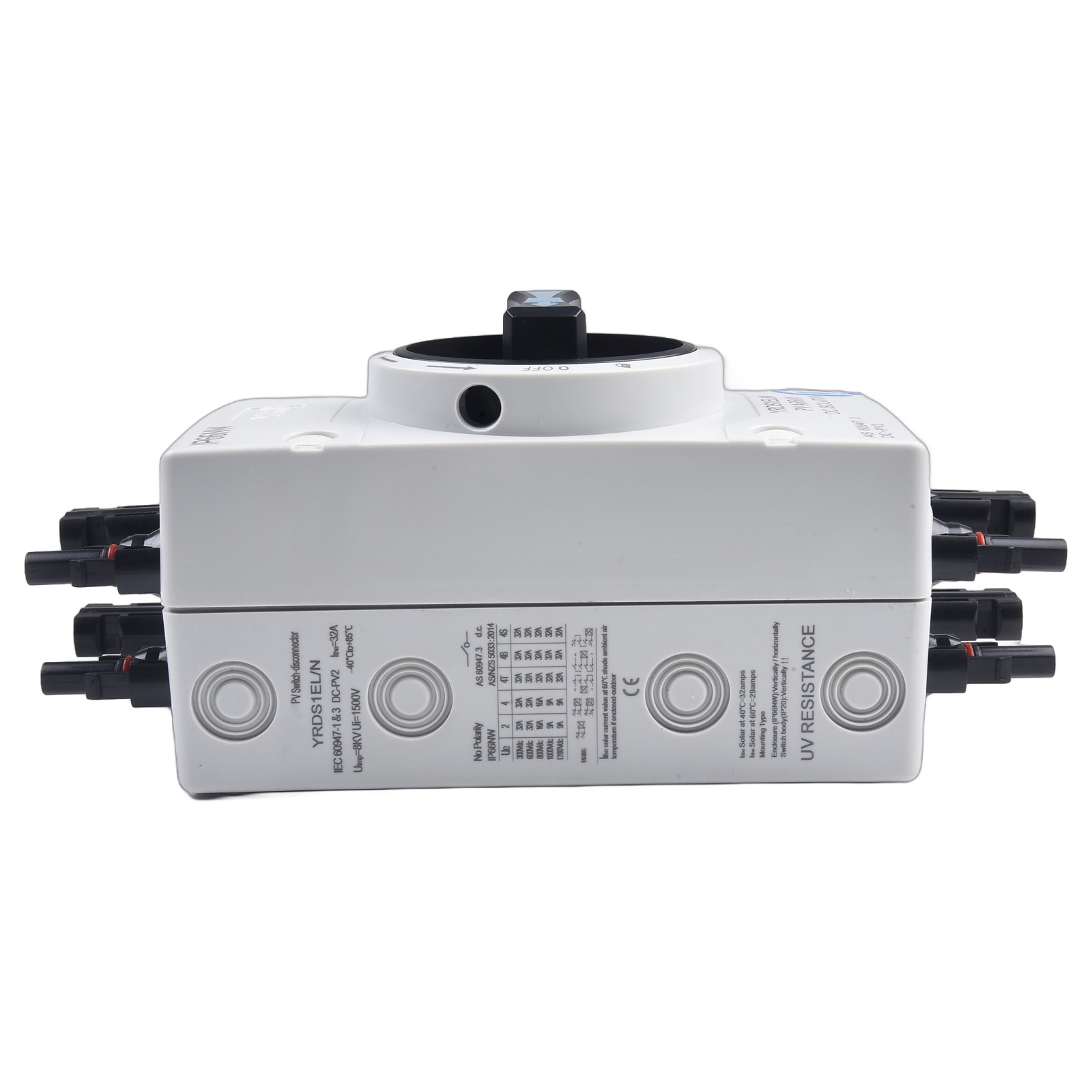 Switch Accessories 1 Pcs 32A /1000VDC 4P DC Disconnector For 2 Strings IP66