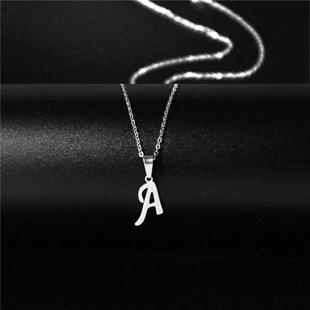 Comfortable Perfect Alphabet Necklace Personalize Your Style Silver Simple - Picture 14 of 39