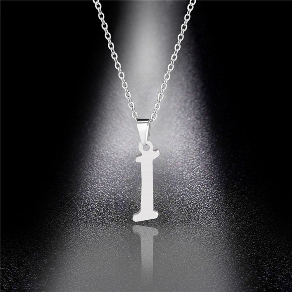 Comfortable Perfect Alphabet Necklace Personalize Your Style Silver Simple - Picture 24 of 39