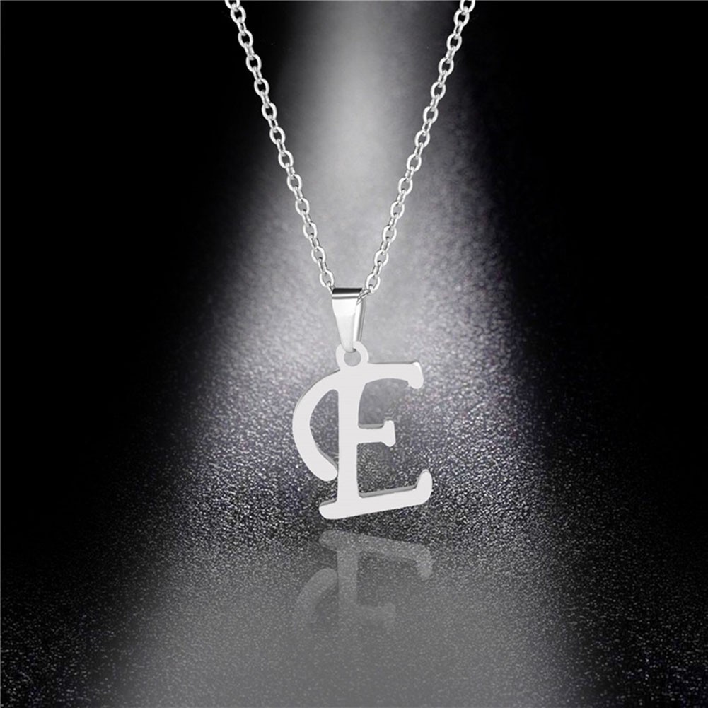 Comfortable Perfect Alphabet Necklace Personalize Your Style Silver Simple - Picture 20 of 39