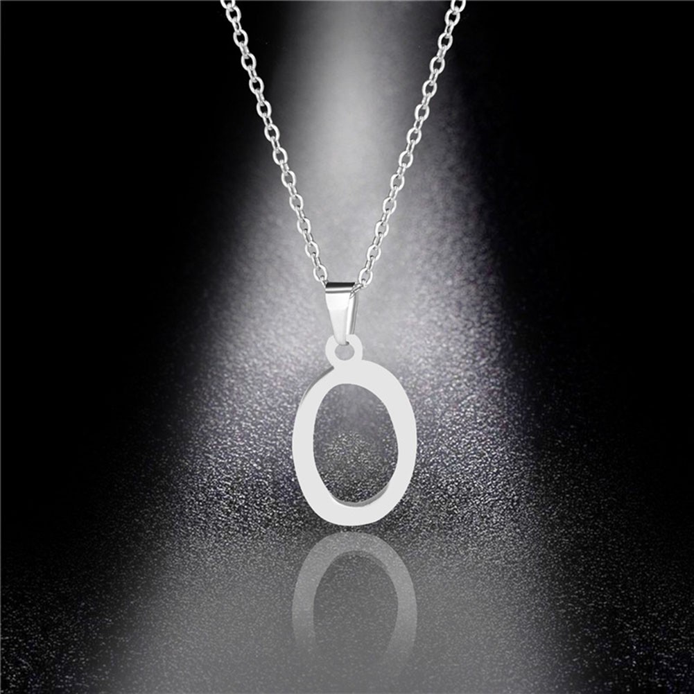 Comfortable Perfect Alphabet Necklace Personalize Your Style Silver Simple - Picture 30 of 39