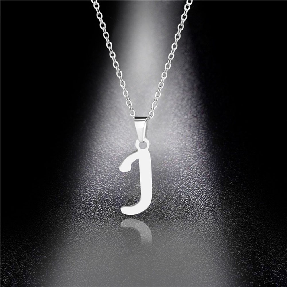 Comfortable Perfect Alphabet Necklace Personalize Your Style Silver Simple - Picture 25 of 39