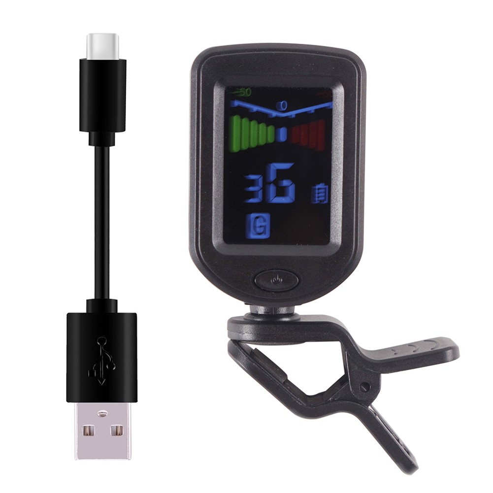 User Friendly Clip On Tuner for Multiple Instruments with Color Screen