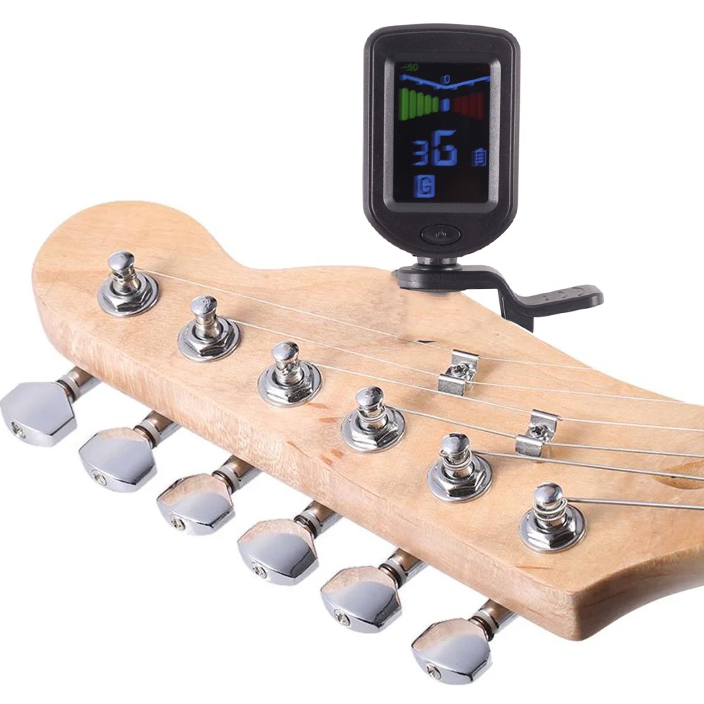 User Friendly Clip On Tuner for Multiple Instruments with Color Screen