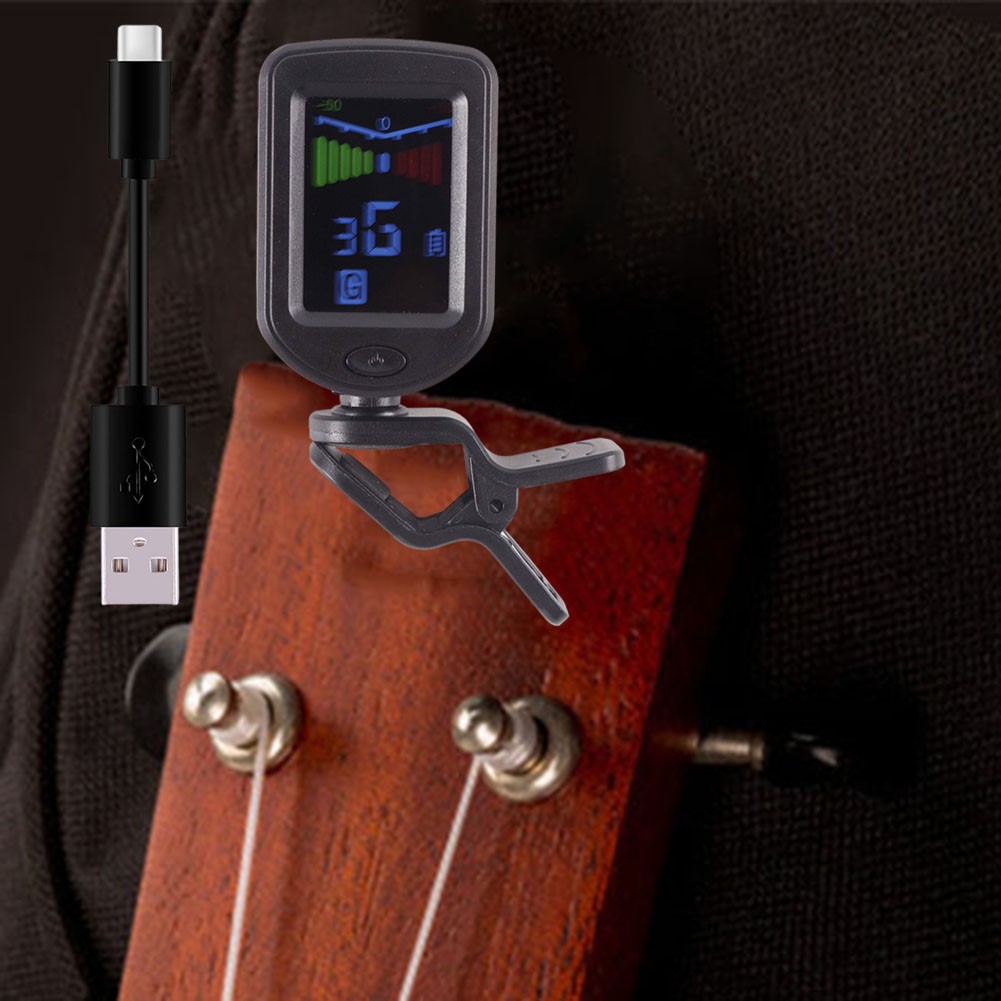 User Friendly Clip On Tuner for Multiple Instruments with Color Screen