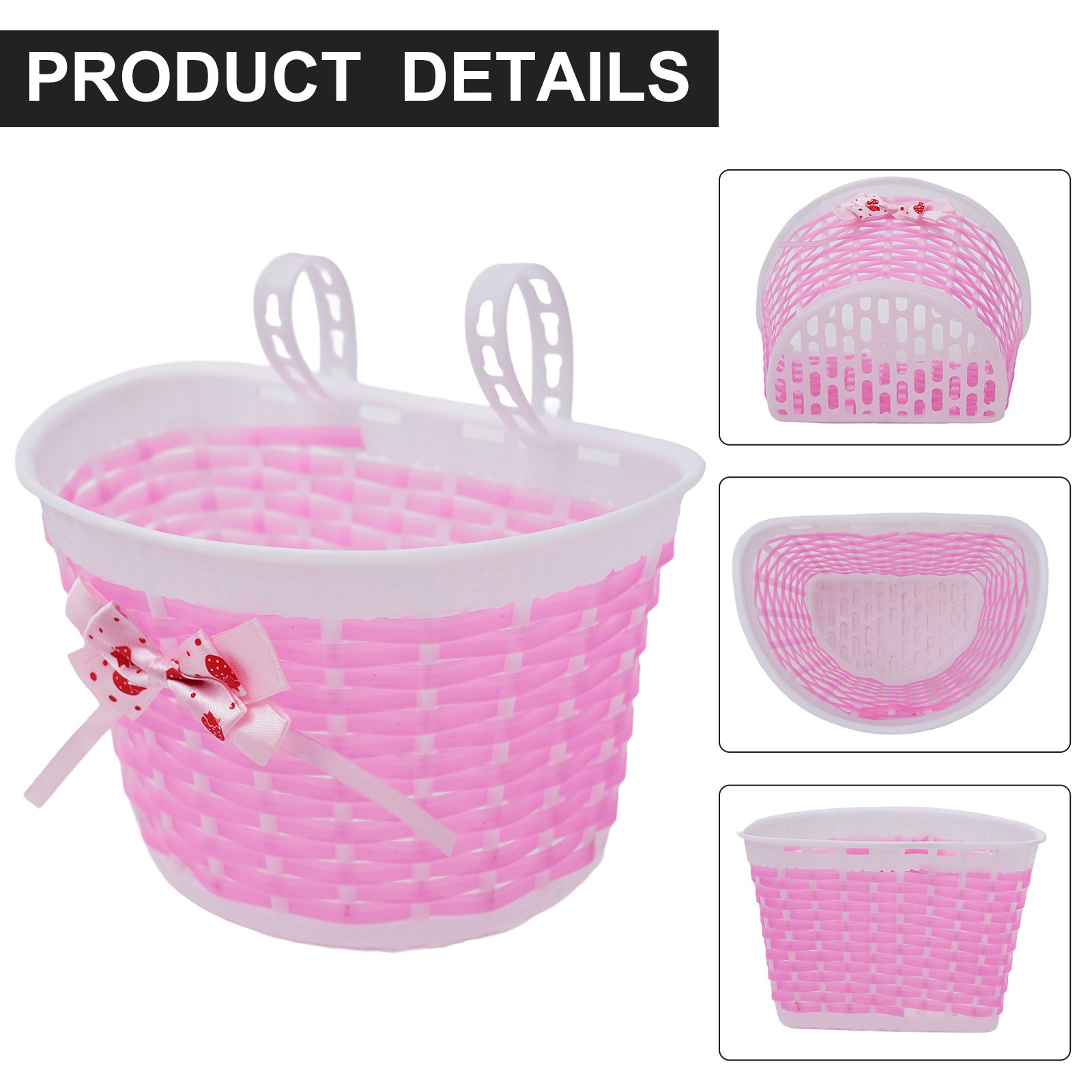 Basket Plastic Scooter Streamer Waterproof Bicycle Decoration Practical - Picture 15 of 24