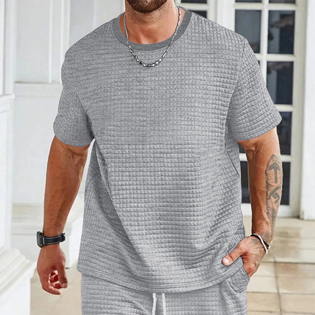 Men Top Blouse Casual Korean Style Oversized Regular Short Sleeve Comfy - Picture 14 of 20
