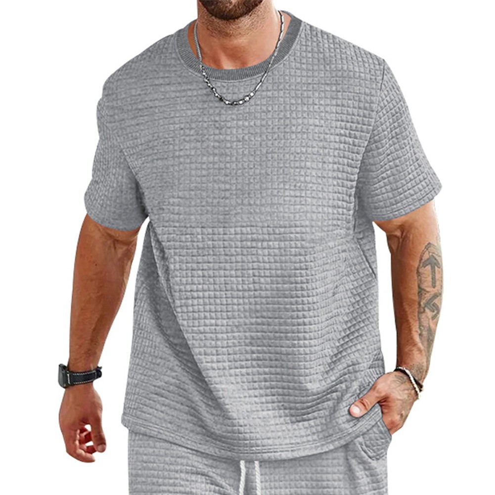 Men Top Blouse Casual Korean Style Oversized Regular Short Sleeve Comfy - Picture 13 of 20