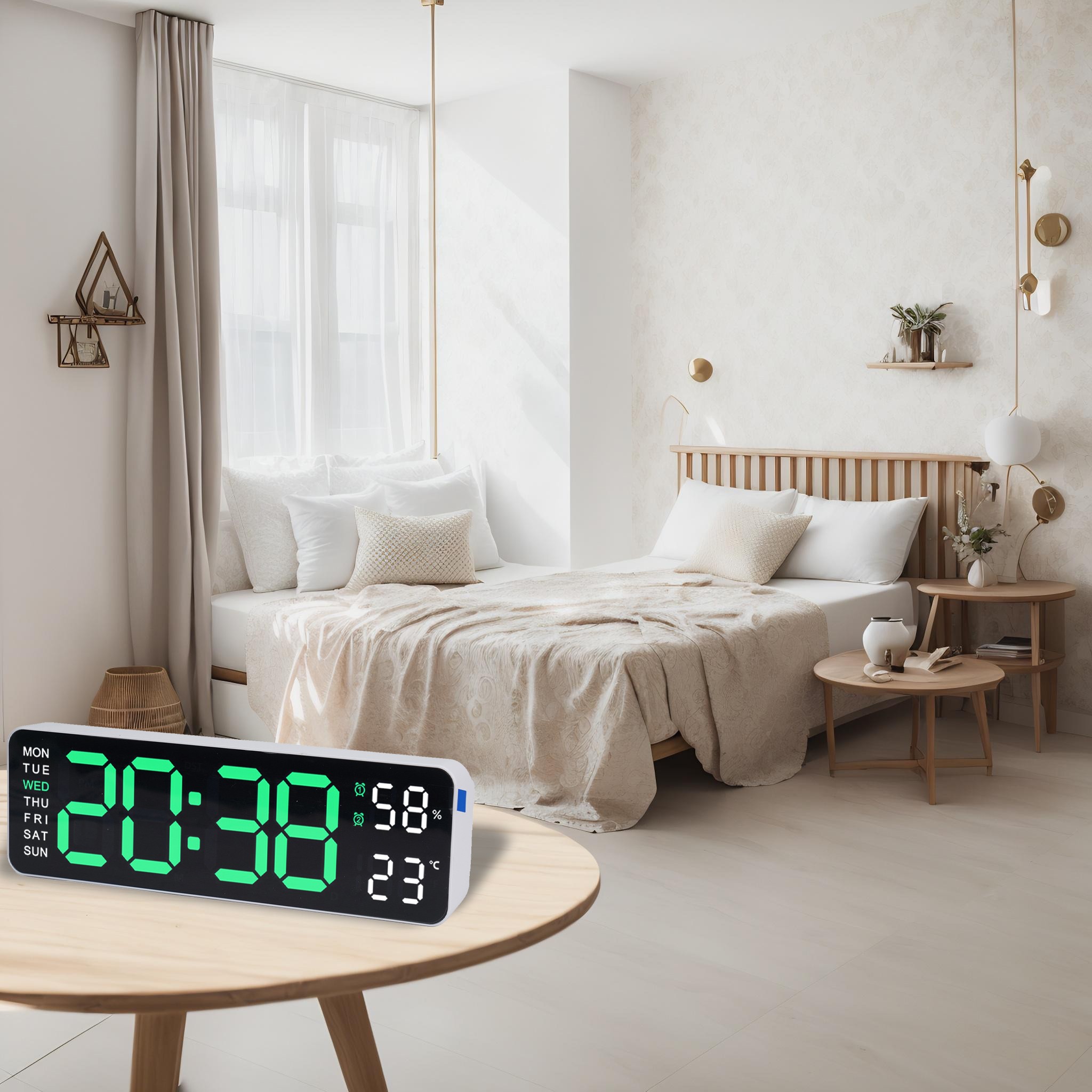 Digitaler Wecker Elektronische Uhr Große Schriftart Multifunktional Wecker - Picture 33 of 44