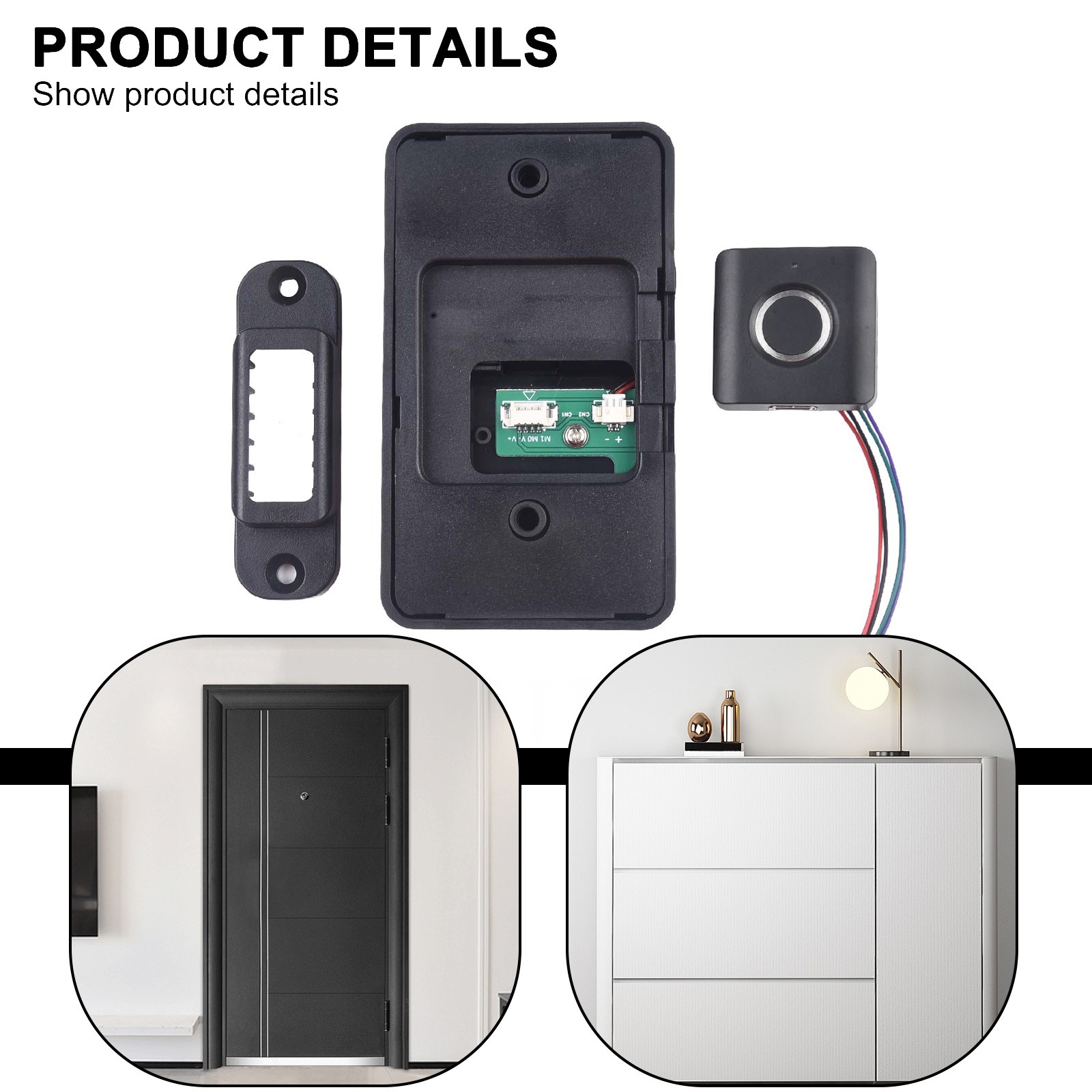 Lock Drawer Cabinet Biometric Fingerprint Lock Drawer Electronic Lock Keyless