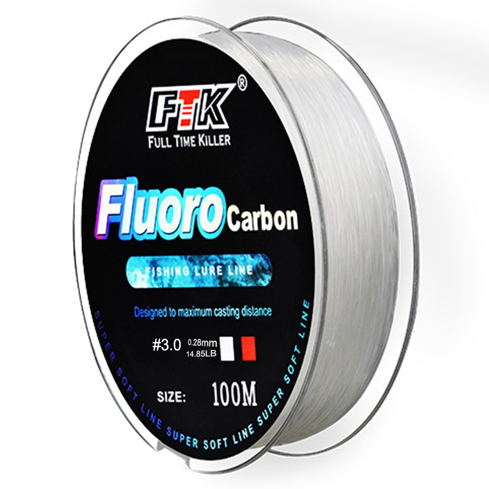 Exceptional Handling Transparent Fishing Line 100m Fluorocarbon Leader