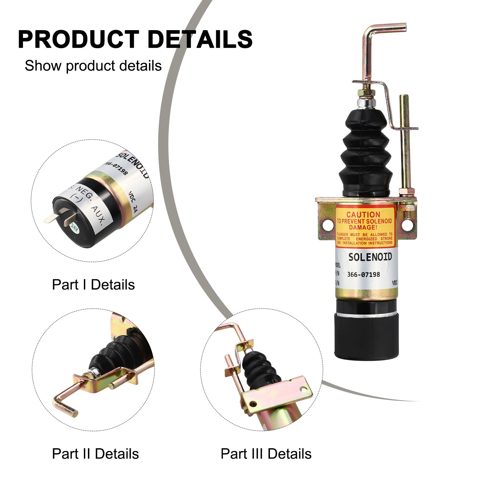 Easy Installation 12V/24V Fuel Shut Off Solenoid 36607197 For Diesel Engine - Picture 43 of 45