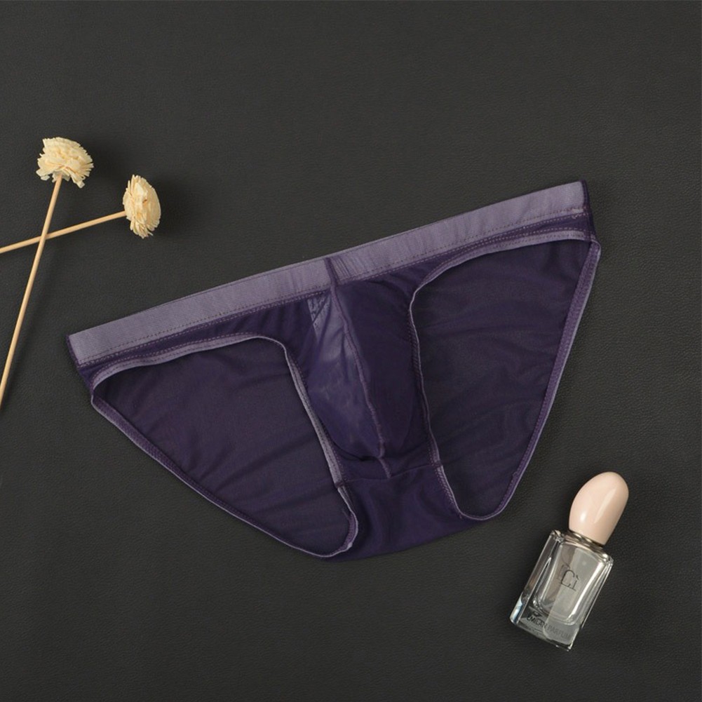 Hombres Sexy Calzoncillos Ropa Interior Transparente Bolsa de tiro bajo Bragas Malla Lencería Transpirable - Imagen 43 de 46