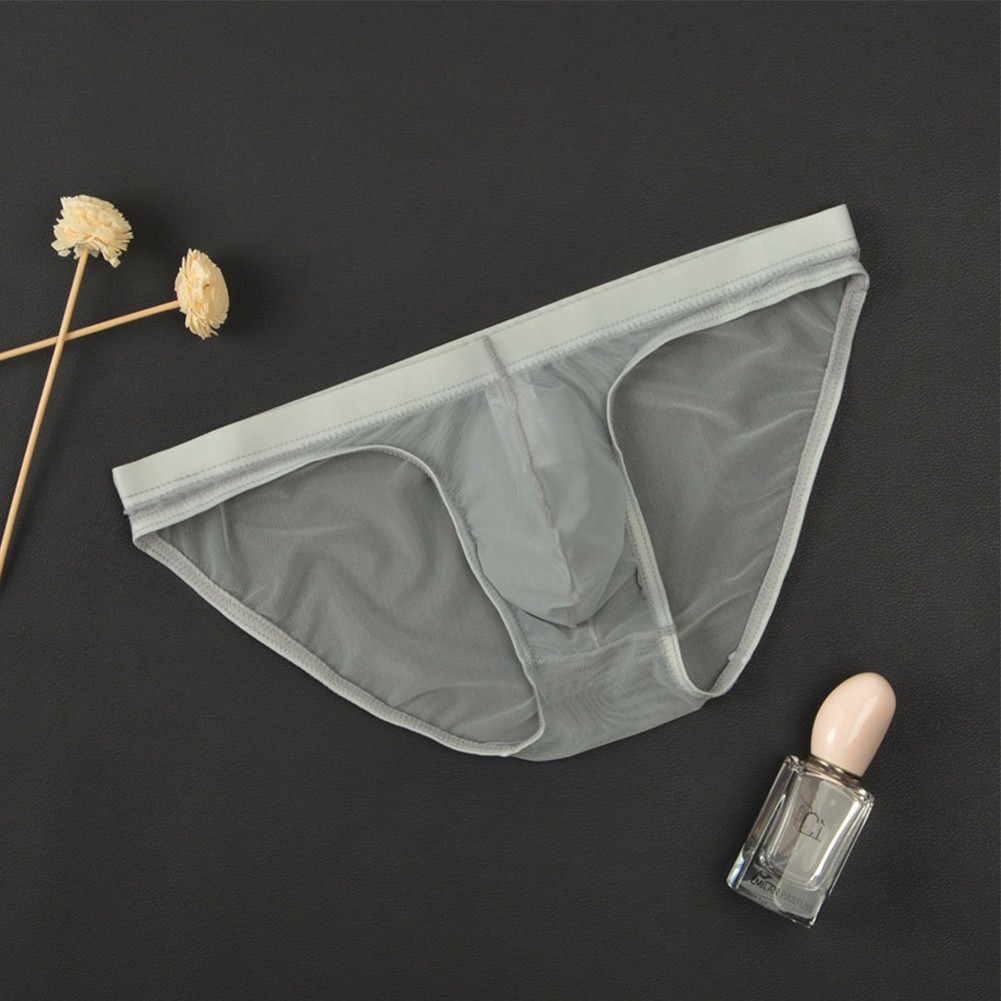 Hombres Sexy Calzoncillos Ropa Interior Transparente Bolsa de tiro bajo Bragas Malla Lencería Transpirable - Imagen 41 de 46