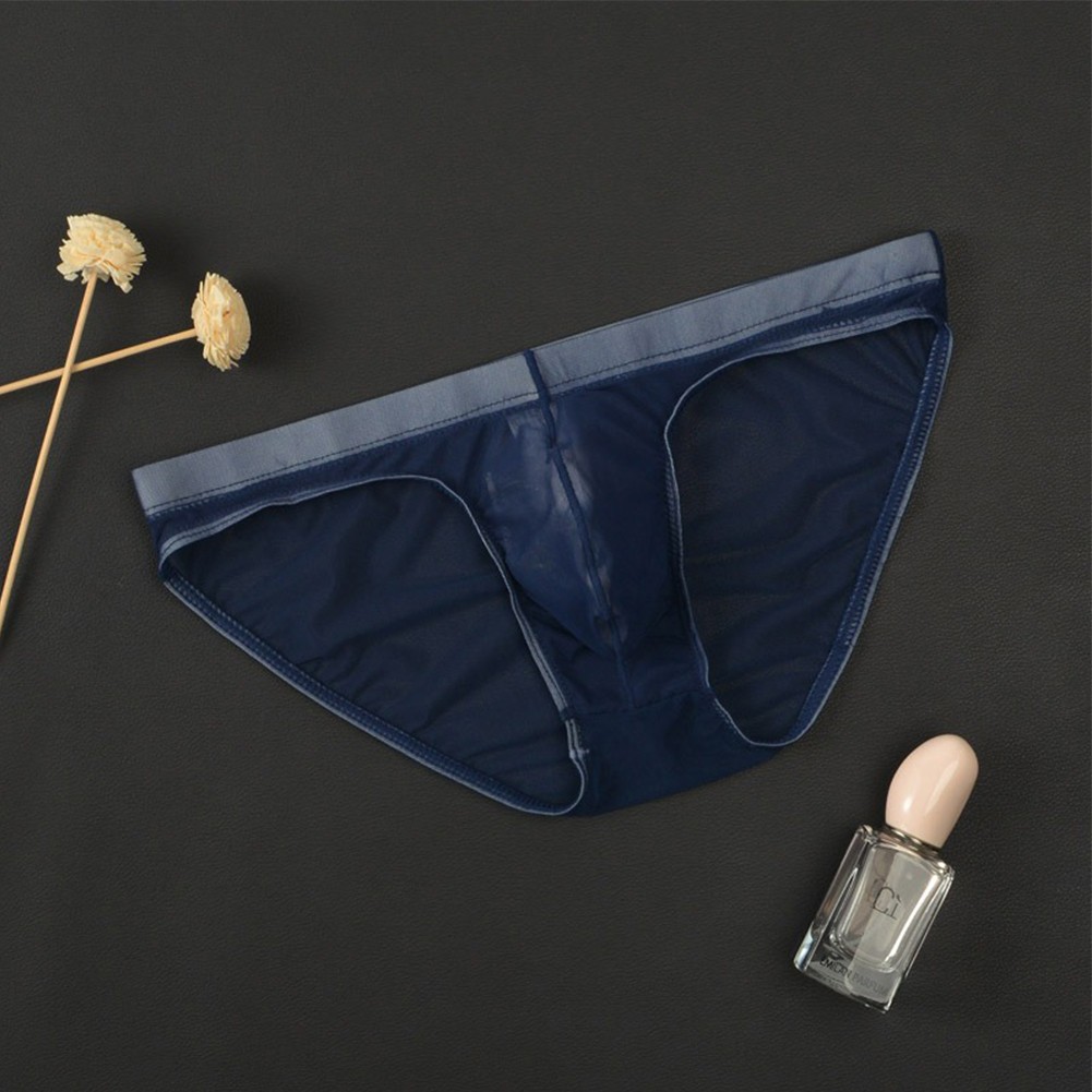 Hombres Sexy Calzoncillos Ropa Interior Transparente Bolsa de tiro bajo Bragas Malla Lencería Transpirable - Imagen 45 de 46