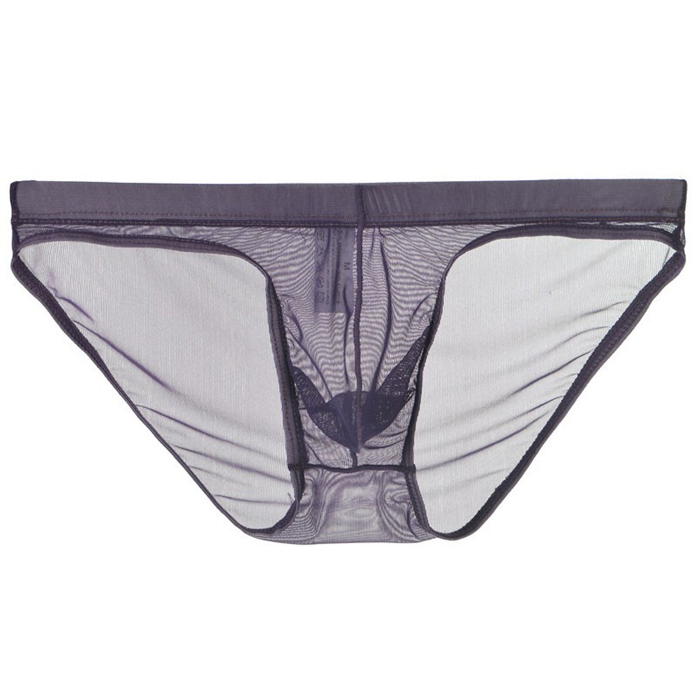 Hombres Sexy Calzoncillos Ropa Interior Transparente Bolsa de tiro bajo Bragas Malla Lencería Transpirable - Imagen 44 de 46