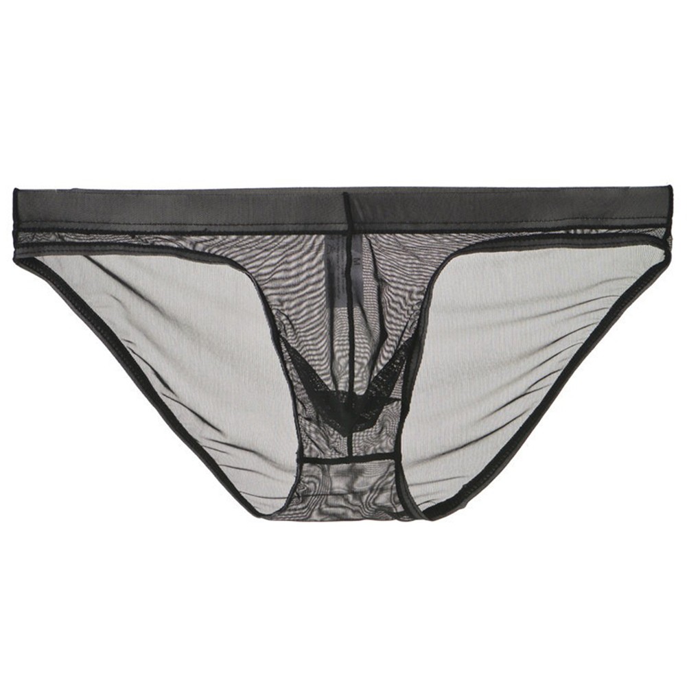 Hombres Sexy Calzoncillos Ropa Interior Transparente Bolsa de tiro bajo Bragas Malla Lencería Transpirable - Imagen 28 de 46