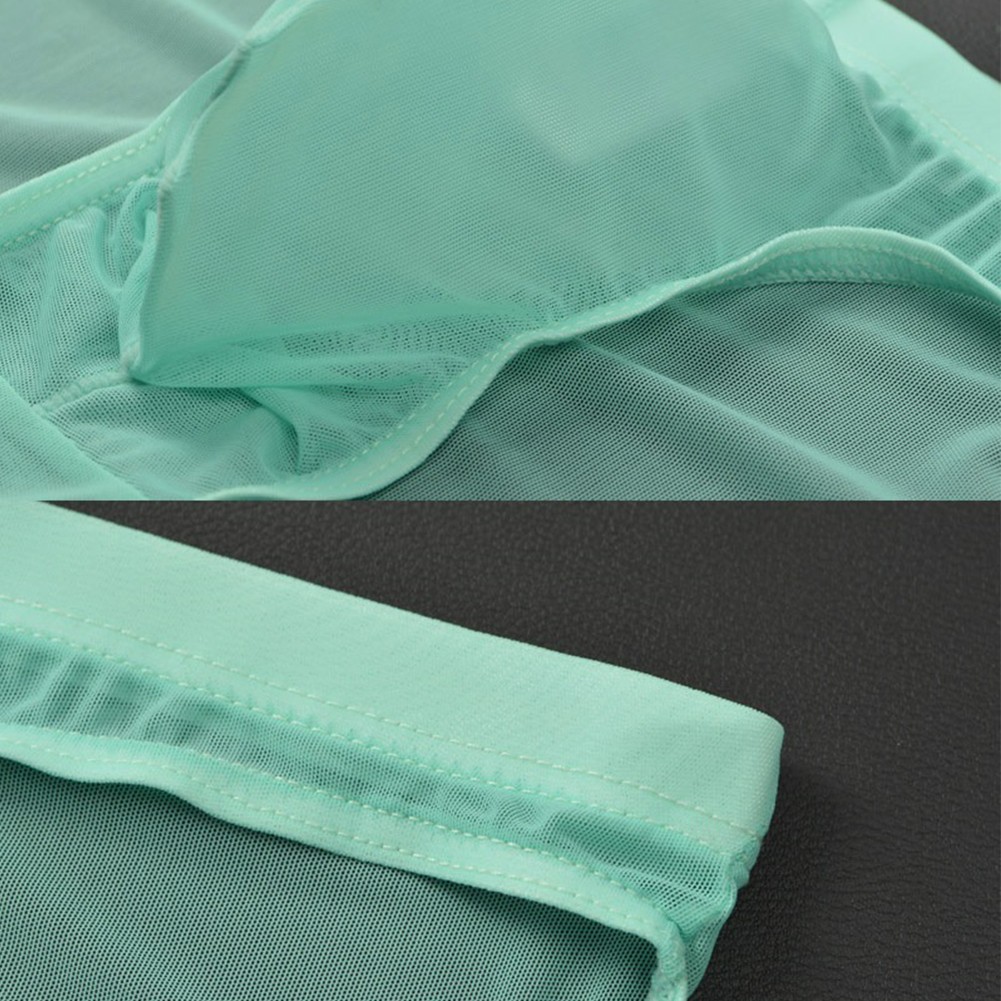 Hombres Sexy Calzoncillos Ropa Interior Transparente Bolsa de tiro bajo Bragas Malla Lencería Transpirable - Imagen 38 de 46