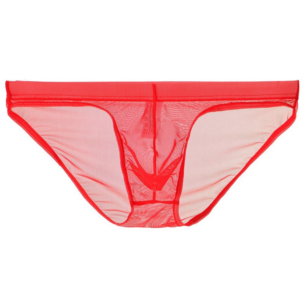 Hombres Sexy Calzoncillos Ropa Interior Transparente Bolsa de tiro bajo Bragas Malla Lencería Transpirable - Imagen 30 de 46