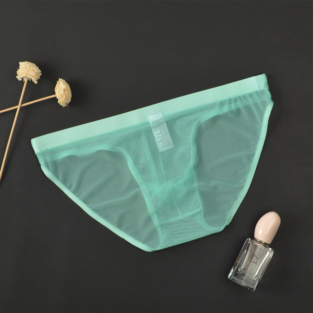 Hombres Sexy Calzoncillos Ropa Interior Transparente Bolsa de tiro bajo Bragas Malla Lencería Transpirable - Imagen 37 de 46