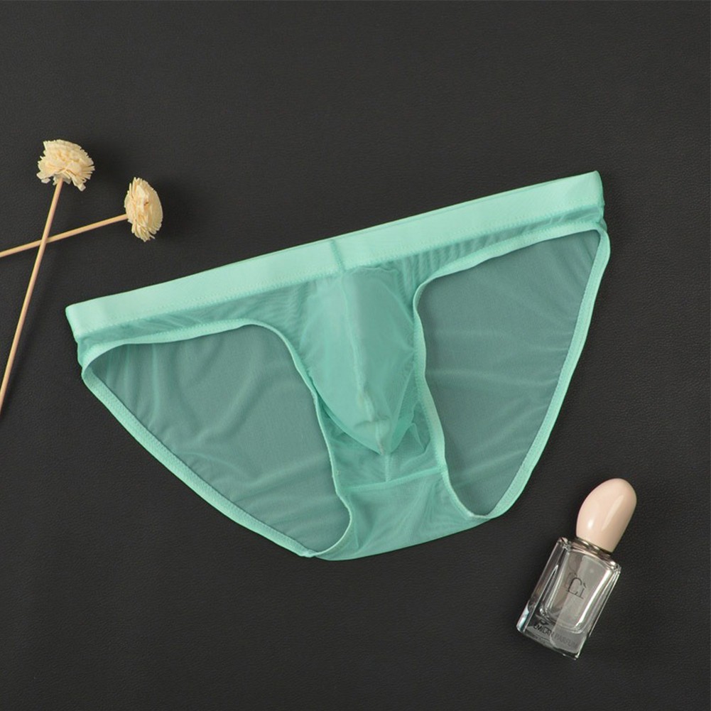 Hombres Sexy Calzoncillos Ropa Interior Transparente Bolsa de tiro bajo Bragas Malla Lencería Transpirable - Imagen 34 de 46